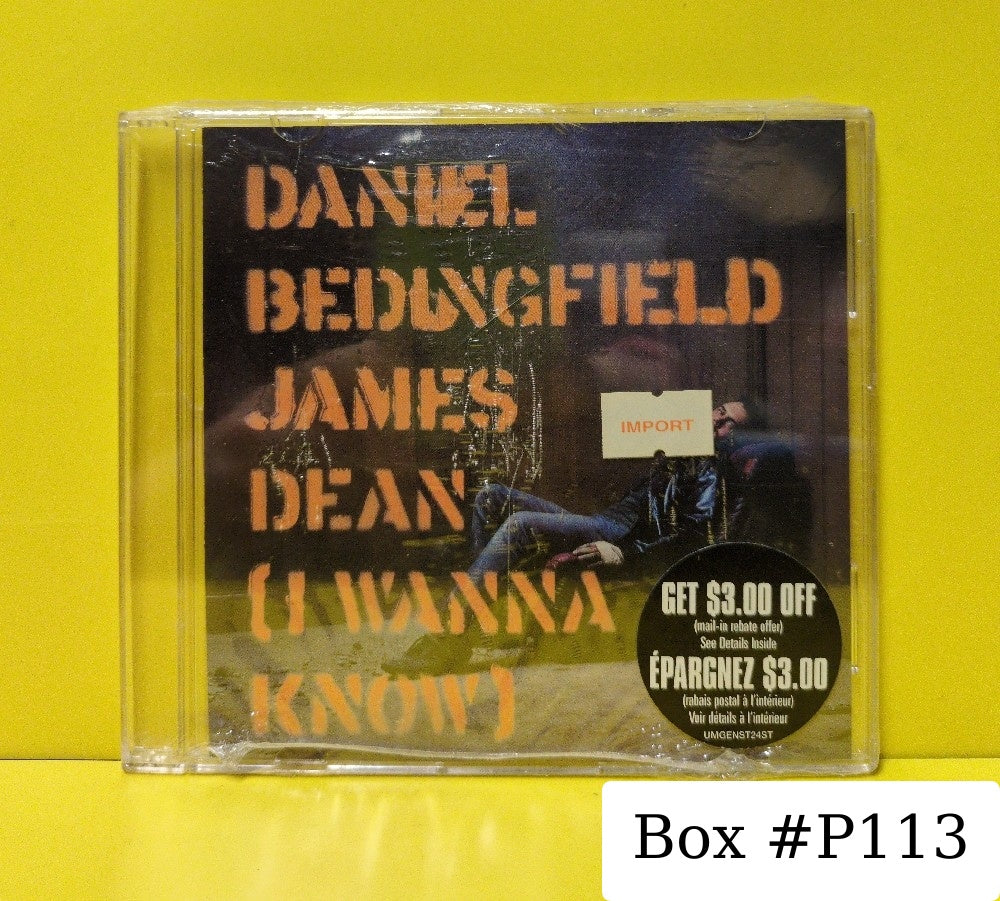 Daniel Bedingfield - James Dean (I Wanna Know) - 2002 - 5709392 - New - Sealed - CDs - CD Single - Canadian Import