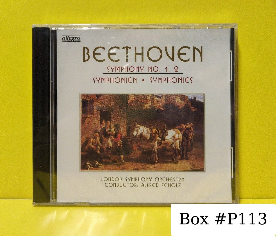 Beethoven, London Symphony Orchestra, Alfred Scholz - Symphony No. 1, 2 - 21027 - New - Sealed - CDs - Germany Import