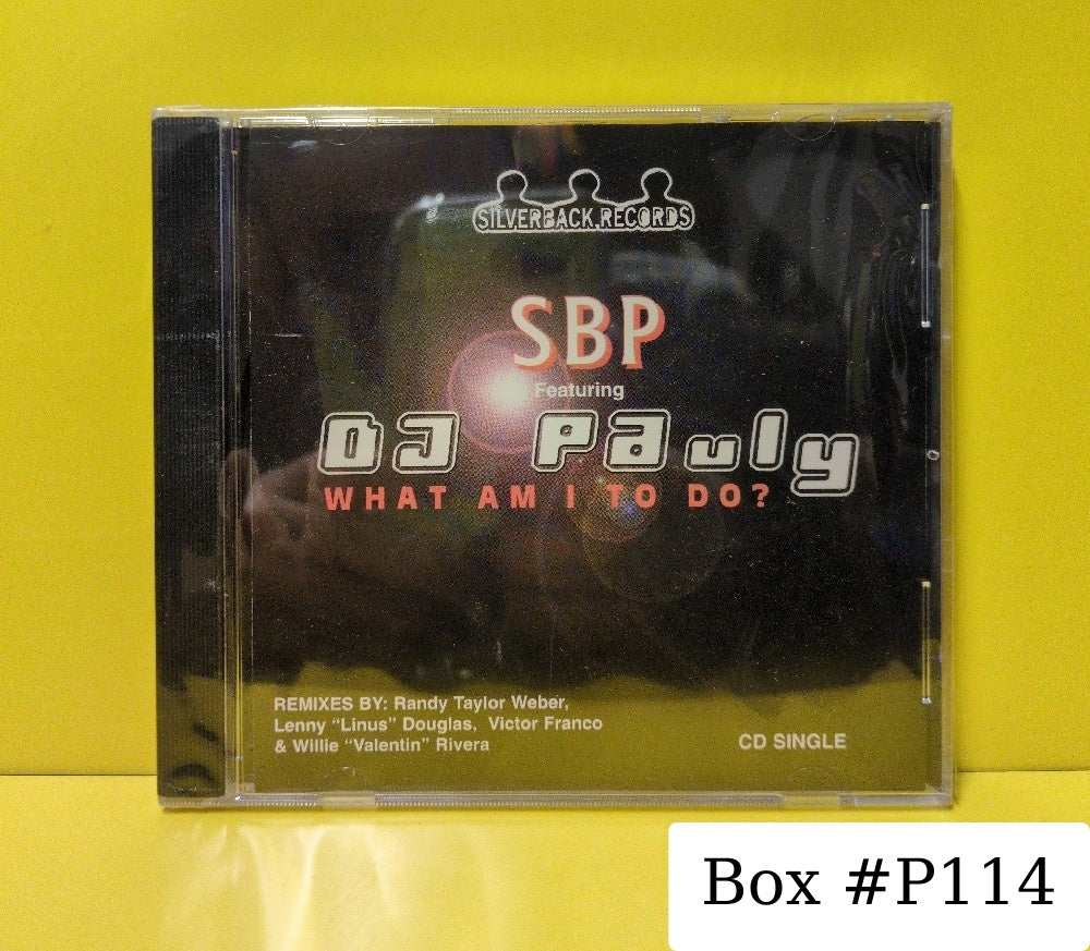 SBP Featuring DJ Pauly - What Am I To Do - 2001 - New - Sealed - CDs - CD Single