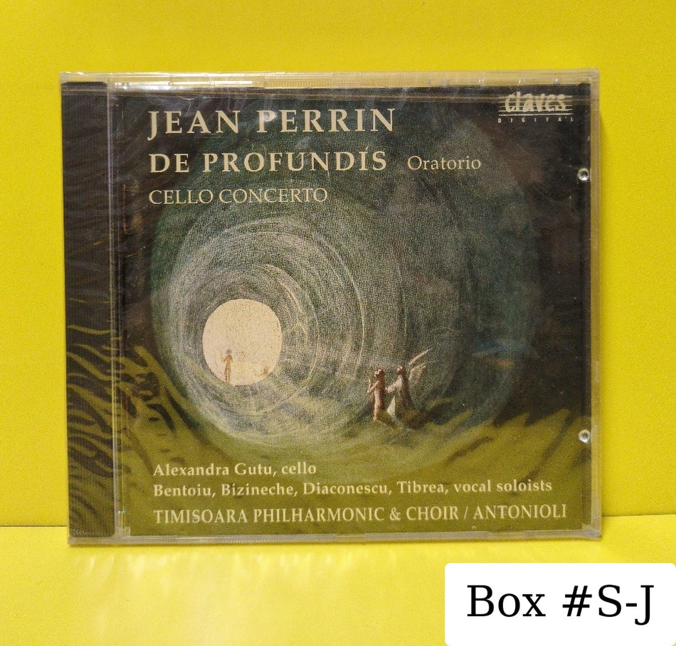 Jean Perrin, Alexandra Gutu, Timisoara Philharmonic & Choir, Antonioli - De Profundis / Cello Concerto - 1993 - CD 50-9315 - New - Sealed - CDs - Switzerland Import