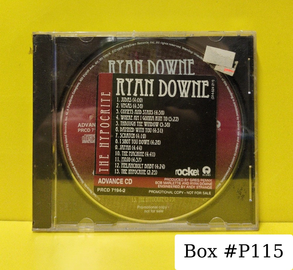Ryan Downe - The Hypocrite - 1996 - PRCD 7194-2 - New - Sealed - CDs - Promo