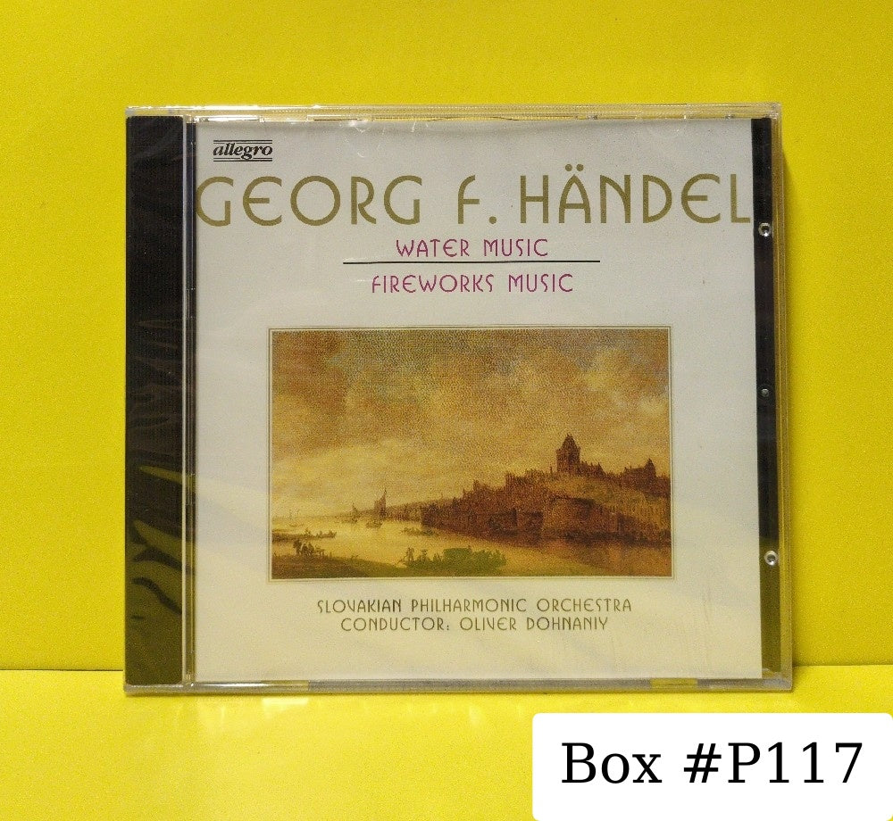 Georg F. Händel, Slovakian Philharmonic Orchestra, Oliver Dohnaniy - Water Music • Fireworks Music - 21023 - New - Sealed - CDs - Germany Import