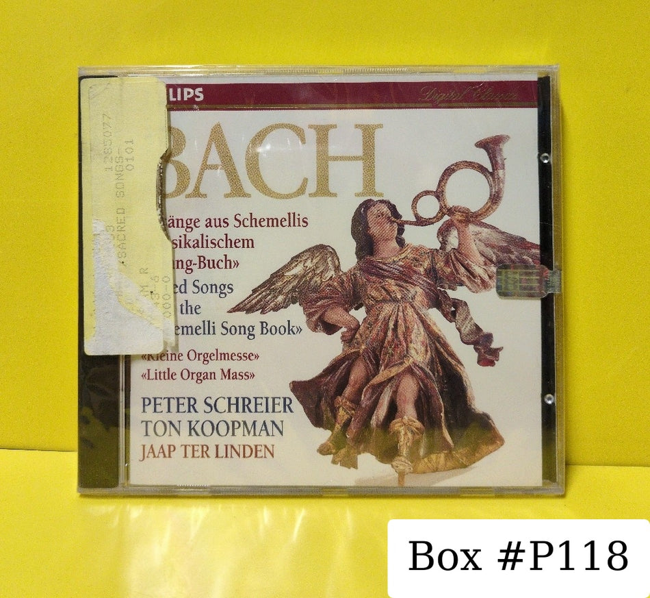 Bach, Peter Schreier, Ton Koopman, Jaap ter Linden - Gesänge Aus Schemellis "Musikalischen Gesang-Buch" - "Kleine Orgelmesse" - 1992 - 434 083-2 - New - Sealed - CDs