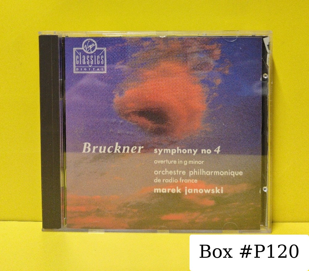 Anton Bruckner, Marek Janowski, Orchestra Philharmonique de Radio France - Symphony No. 4 / Overture in G minor - 1991 - VC 7 91206-2 - Used - EX - CDs - UK Import