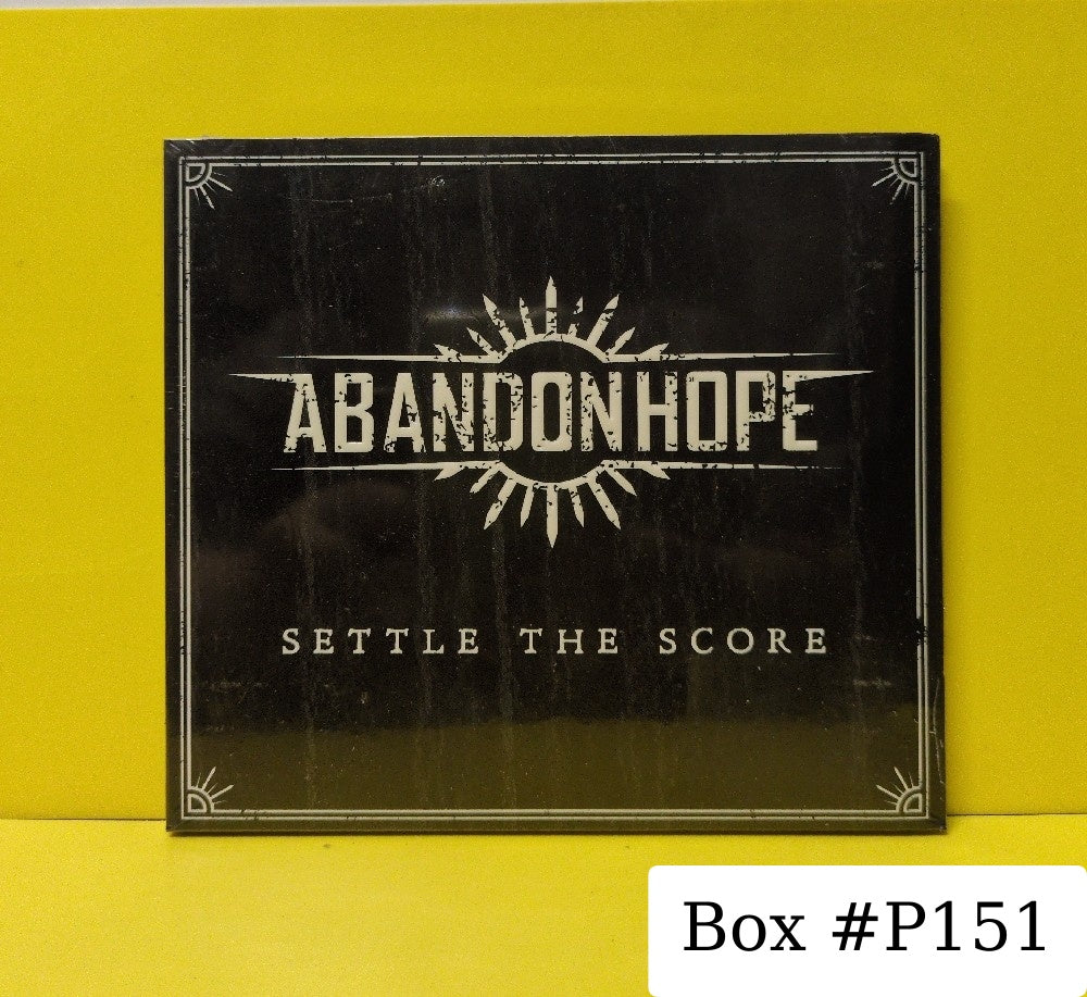 Abandon Hope - Settle The Score - 2014 - SAOL 147 - New - Sealed - CDs - Germany Import - Digipak Case