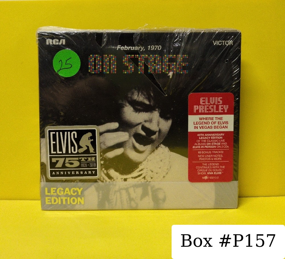 Elvis Presley - (February, 1970) On Stage - 2010 - 88697 63213 2 - New - Sealed - CDs - 2xCD Set - Reissue - Legacy Edition