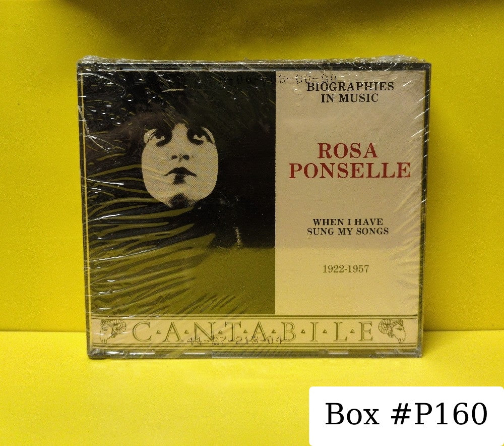 Rosa Ponselle - When I Have Sung My Songs 1922-1957 - BIM-701-2 - New - Sealed - CDs - 2xCD