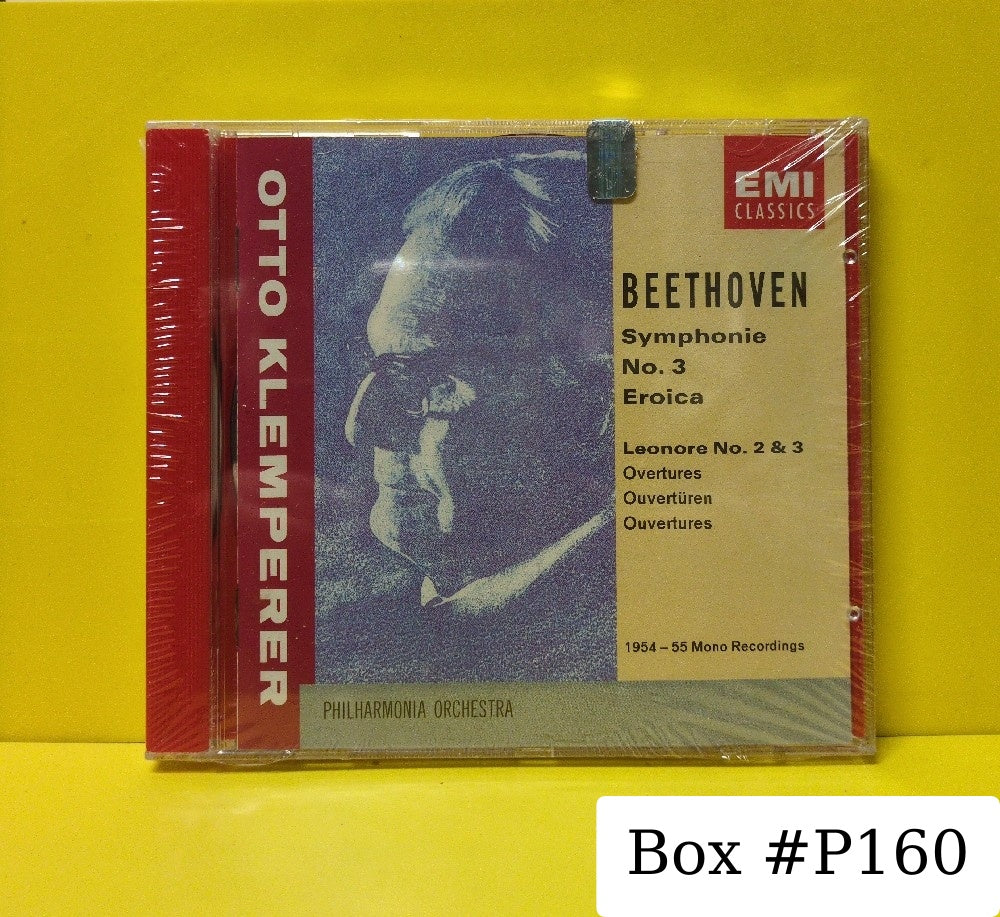 Beethoven, Otto Klemperer, Philharmonia Orchestra - Symphony No. 3 In E Flat, Op. 55 "Erotica" - Leonore No. 2 Op. 72a & No. 3 Op. 72a - 1991 - CDM 7 63855 2 - New - Sealed - CDs - Reissue - European Import