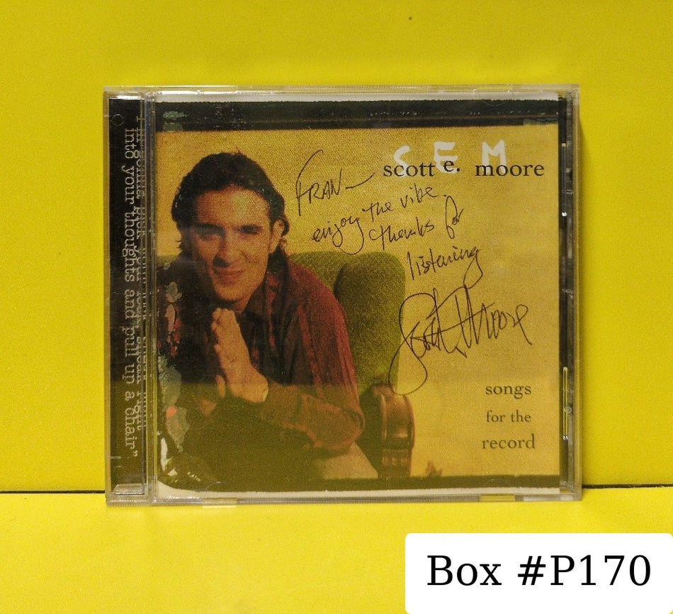 Scott E. Moore - Songs For The Record - 1998 - 77052-9 - Used - EX - CDs - Autographed