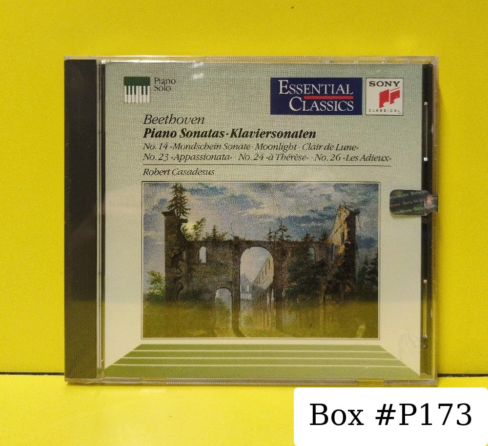 Beethoven : Robert Casadesus - Moonlight, Les Adieux, Appassionata - 1991 - SBK 46345 - New - Sealed - CDs
