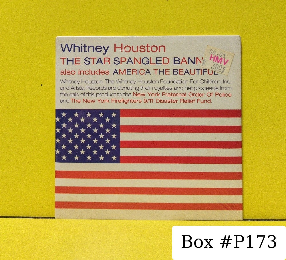 Whitney Houston - The Star Spangled Banner - 2001 - 07822-15054-2 - New - Sealed - CDs - CD Single - Reissue - Cardboard Sleeve