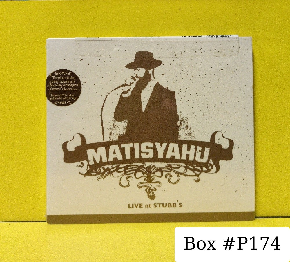 Matisyahu - Live At Stubb's - 2005 - OR805022 - New - Sealed - CDs - Digipak