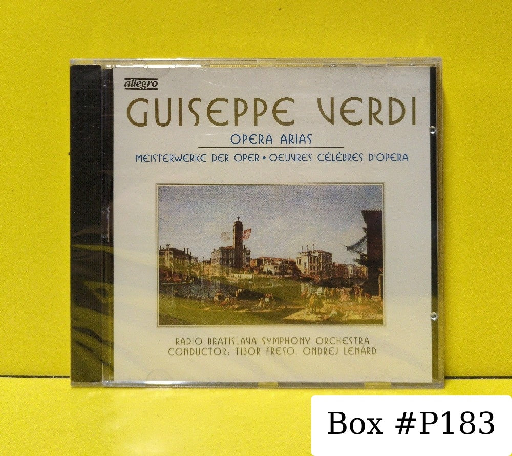 Giuseppe Verdi, Radio Bratislava Symphony Orchestra, Tibor Freso, Ondrej Lenárd - Opera Arias - 21047 - New - Sealed - CDs - Germany Import