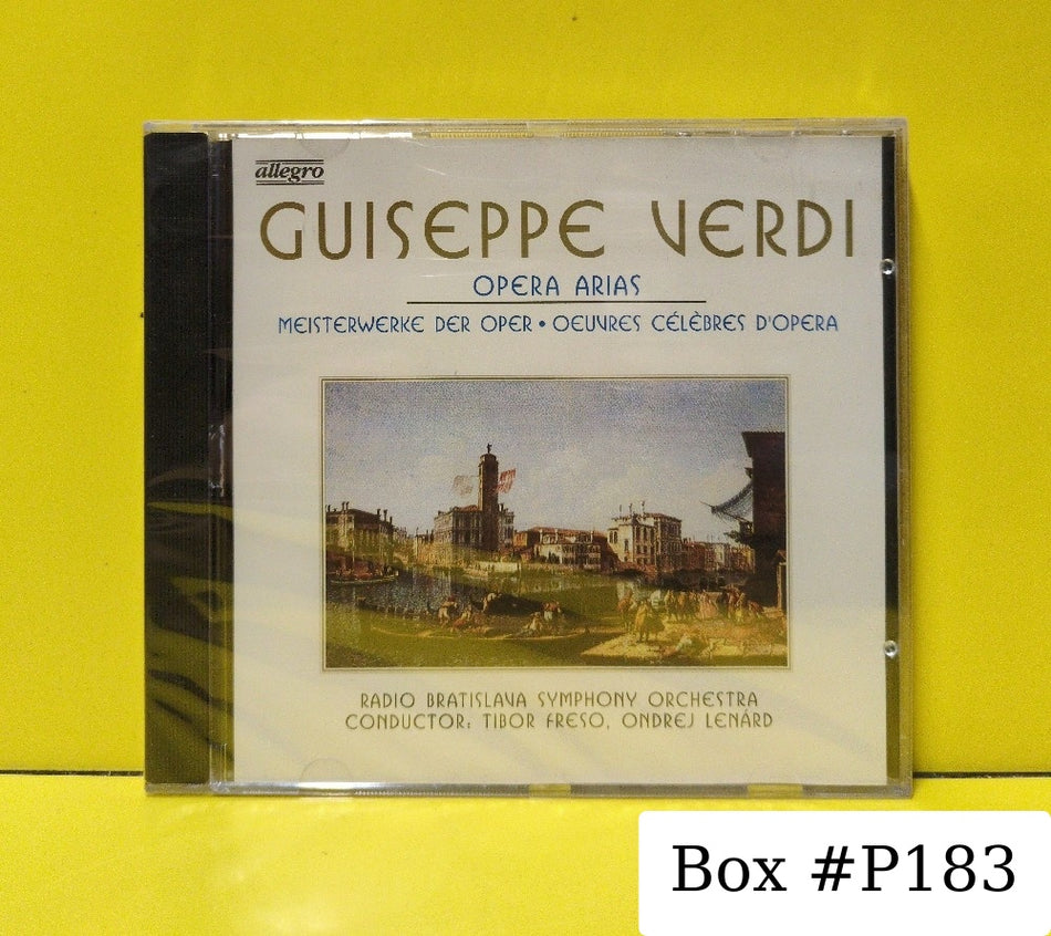 Giuseppe Verdi, Radio Bratislava Symphony Orchestra, Tibor Freso, Ondrej Lenárd - Opera Arias - 21047 - New - Sealed - CDs - Germany Import