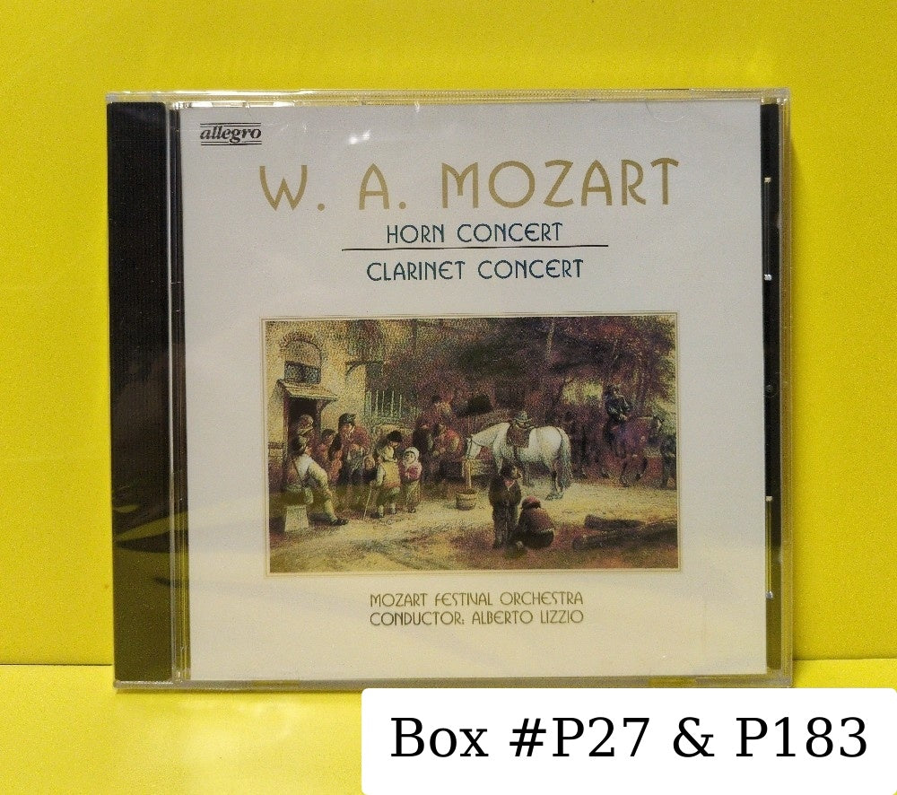 W. A. Mozart, Mozart Festival Orchestra, Conductor: Alberto Lizzio - Horn Concert / Clarinet Concert - 21087 - New - Sealed - CDs - Germany Import