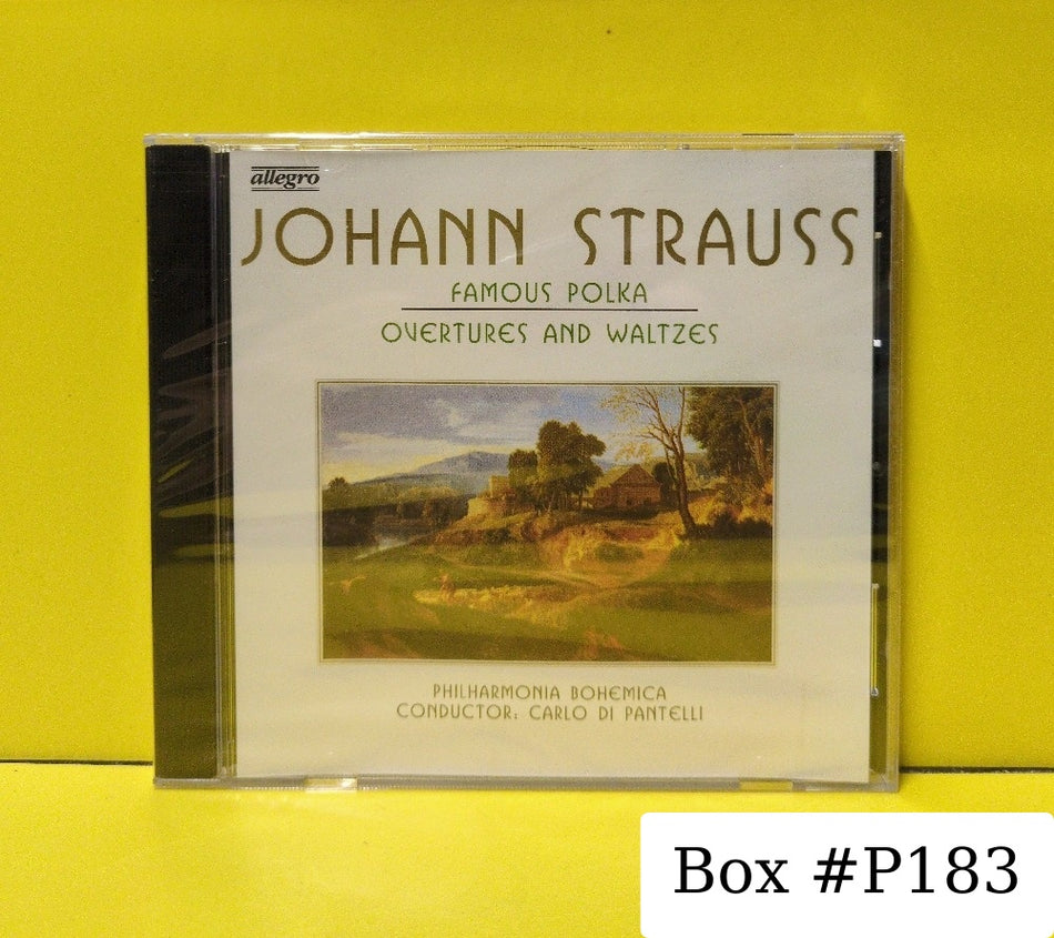 Johann Strauss Jr., Philharmonia Bohemica, Carlo Di Pantelli - Famous Polka, Overtures And Waltzes - 21058 - New - Sealed - CDs - European Import