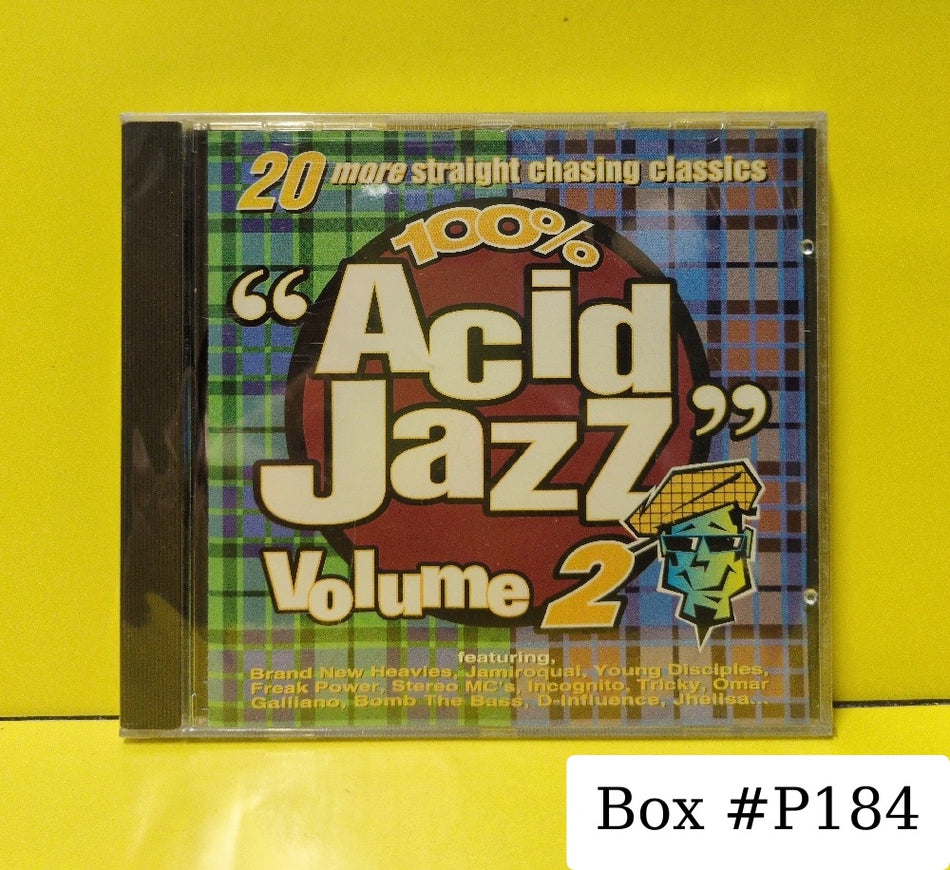 Various - 100% Acid Jazz Volume 2 (20 More Straight Chasing Classics) - 1995 - TCD 2767 - New - Sealed - CDs - UK/Ireland Import