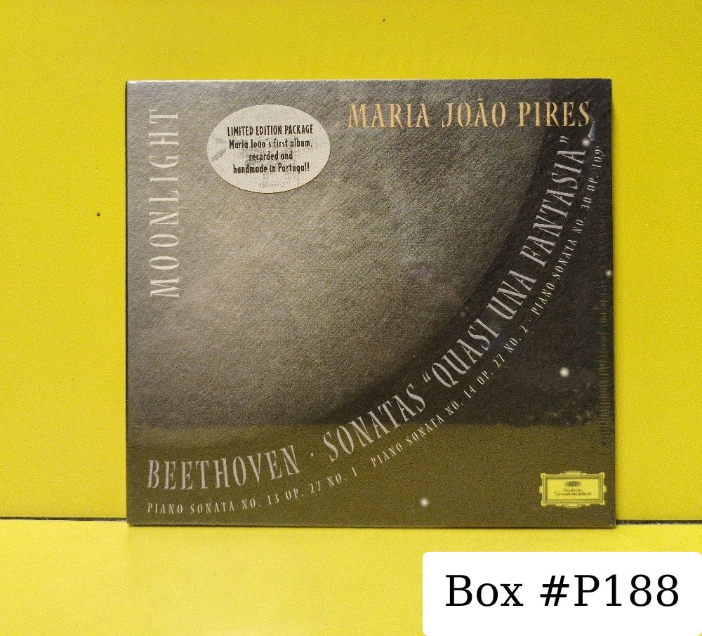 Maria João Pires, Beethoven - Moonlight | Sonatas "Quasi Una Fantasia" • Piano Sonata Op. 27 No. 1 • Piano Sonata Op. 27 No. 2 • Piano Sonata No. 30 Op. 109 - 2001 - 453 457-2 - New - Sealed - CDs - Limited Edition - European Import