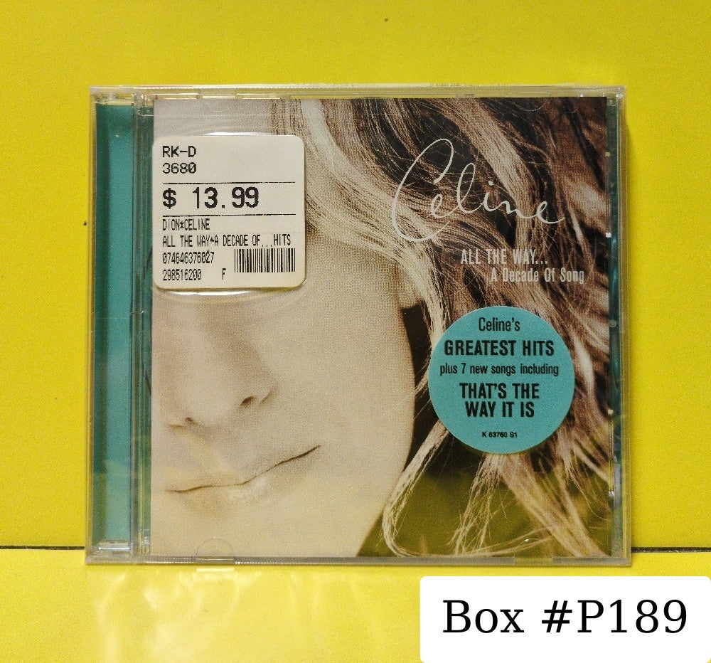 Celine Dion - All The Way... A Decade Of Song - BK 63760 - New - Sealed - CDs - Reissue