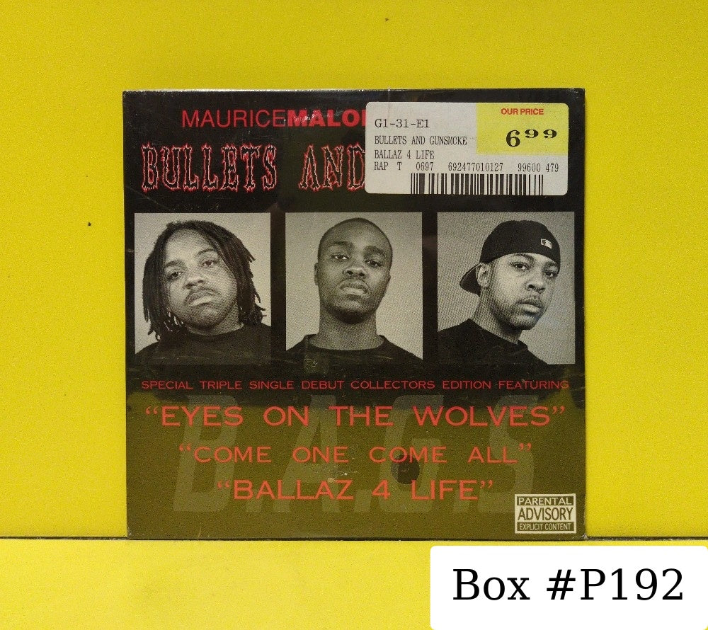 Bullets & Gunsmoke - Eyes On The Wolves / Come One Come All / Ballaz 4 Life - 1999 - B01-01SD - New - Sealed - CDs - Cardboard Sleeve