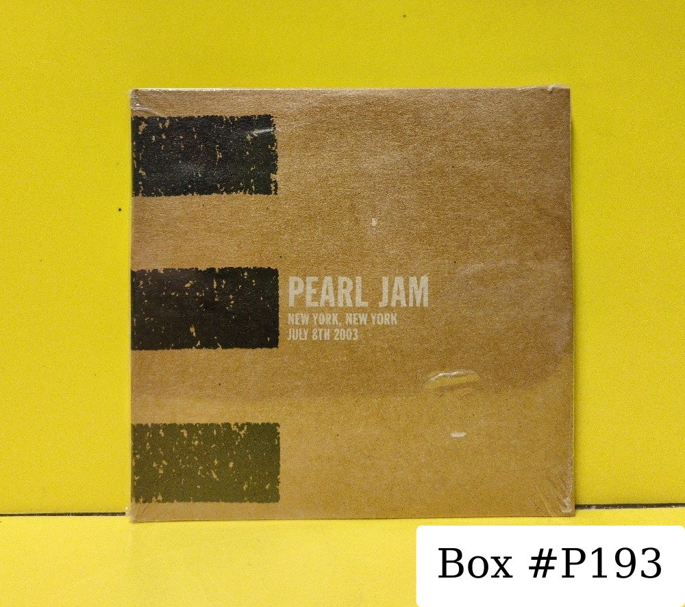 Pearl Jam - New York, NY - July 8th 2003 - 2003 - E3K 90662 - New - Sealed - CDs - Reissue