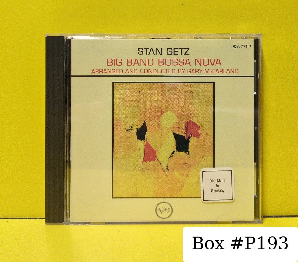 Stan Getz - Big Band Bossa Nova - 825 771-2 - Used - EX - CDs - Reissue - European Import