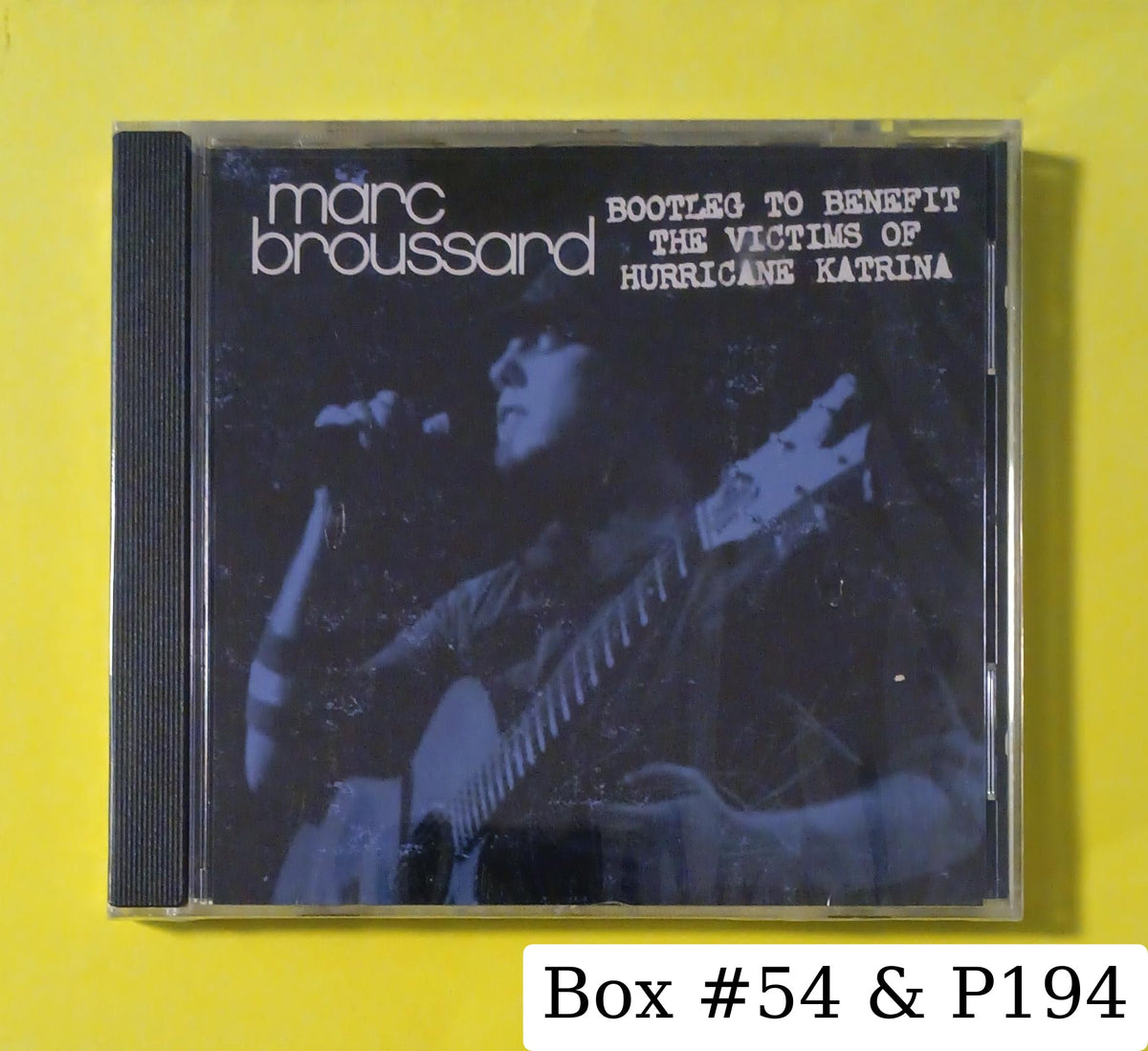 Marc Broussard - Bootleg To Benefit The Victims Of Hurricane Katrina - 2005 - B0005662-02 New - Sealed - CDs