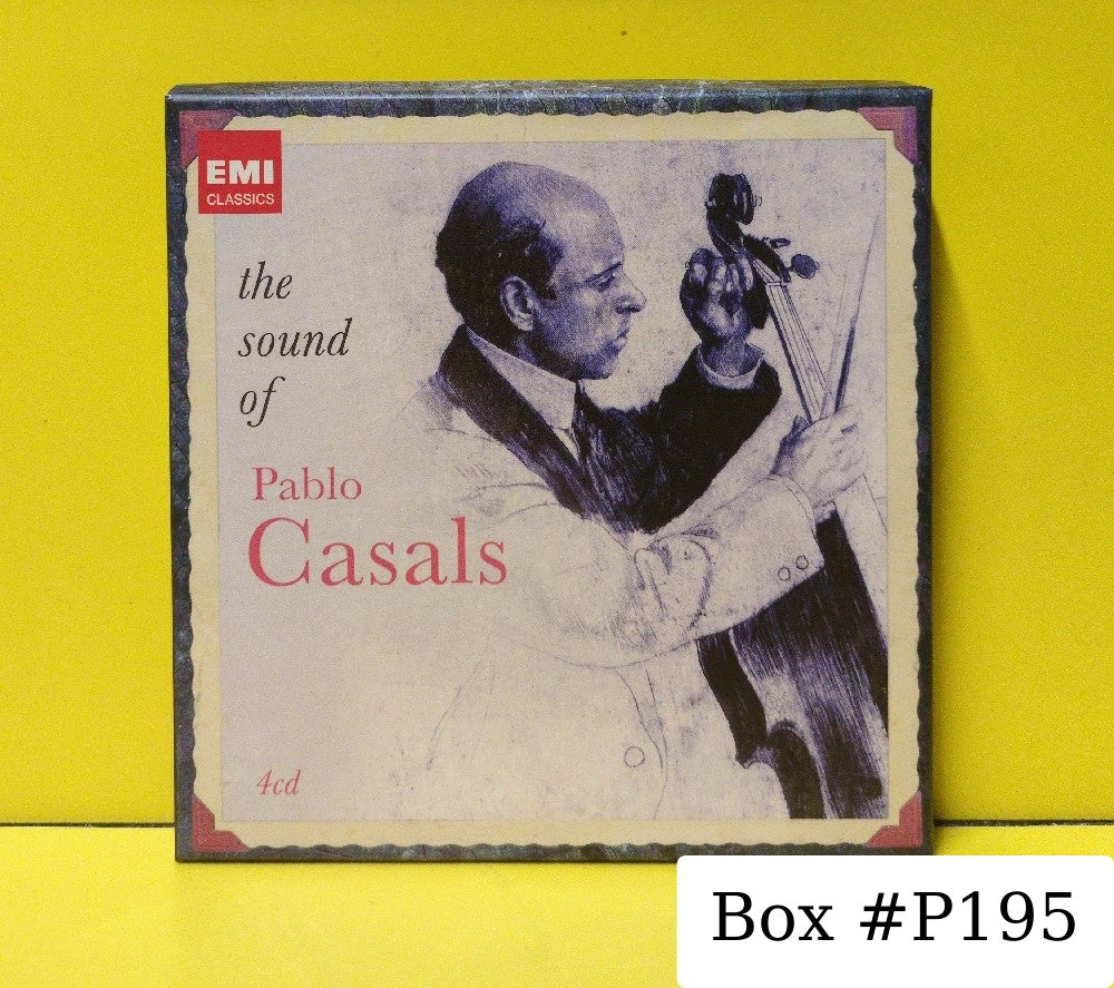 Pablo Casals - The Sound Of Pablo Casals - 2013 - 50999 9 78003 2 3 - Used - EX - CDs - 4xCD Box Set - European Import