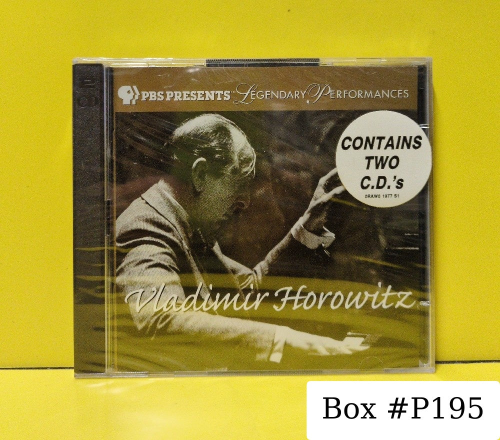 Vladimir Horowitz - PBS Presents Legendary Performances Vladimir Horowitz - 1997 - R824-04 / A2-28526 - New - Sealed - CDs - 2xCD