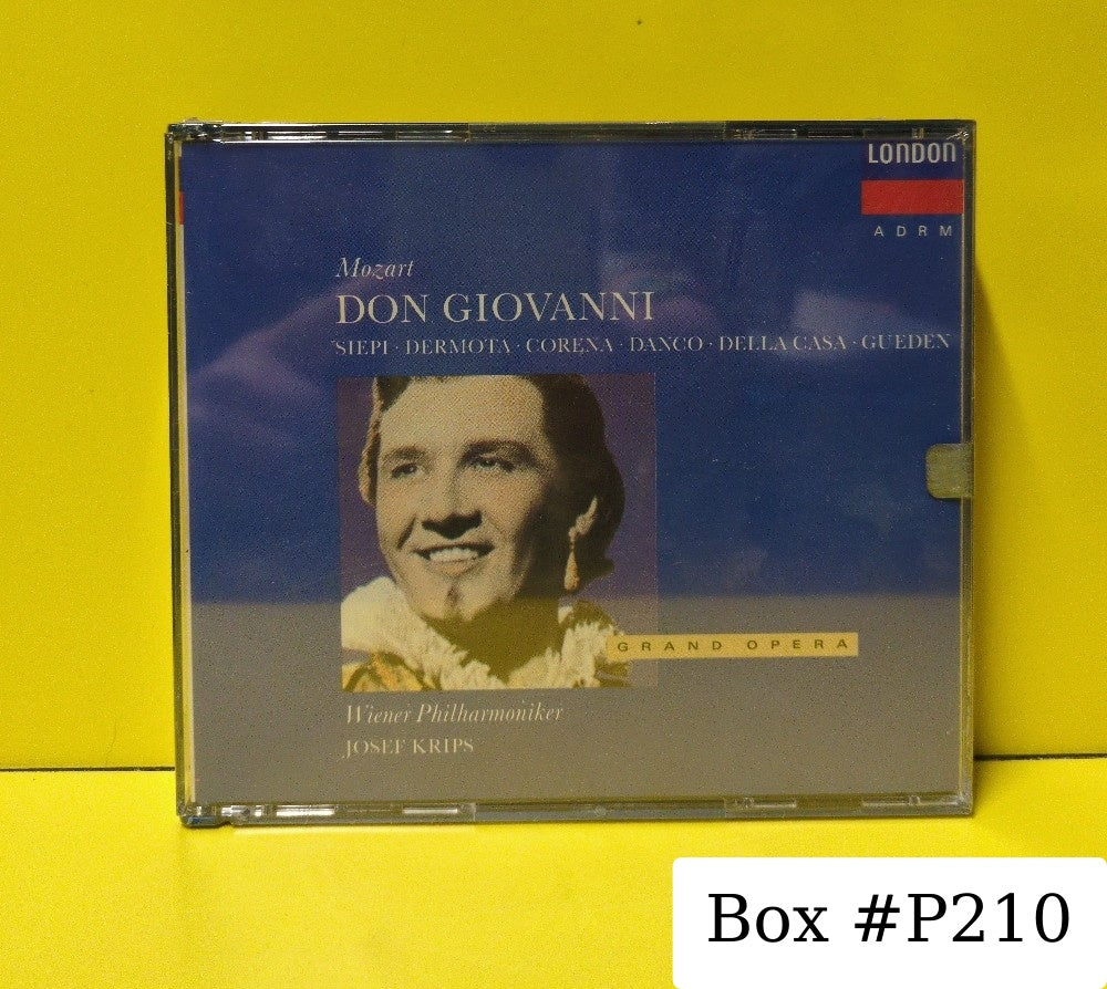 Mozart, Siepi, Dermota, Corena, Danco, Della Casa, Gueden, Wiener Philharmoniker, Josef Krips - Don Giovanni - 1989 - 411-626 2 - New - Sealed - CDs - 3xCD Set