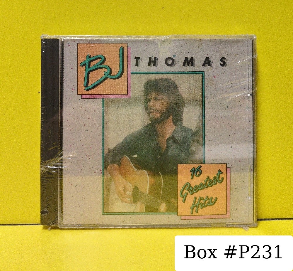 B.J. Thomas - 16 Greatest Hits - 1986 - CD-1014 - New - Sealed - CDs - Canadian Import