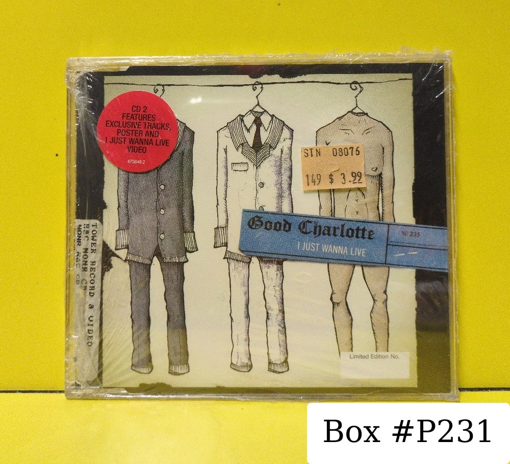Good Charlotte - I Just Wanna Live - 2004 - 675649 2 - New - Sealed - CDs - CD Single - Enhanced - Limited Edition - CD 2 Of 2 - UK Import