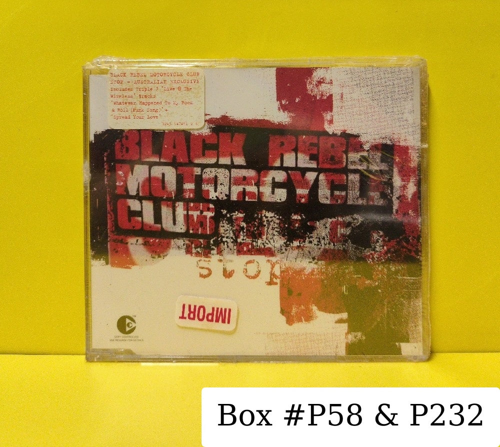 Black Rebel Motorcycle Club - Stop - 2003 - 7243 5 47451 2 6 / 7243 5 47395 2 1 - New - Sealed - CDs - CD Single - Australia Import