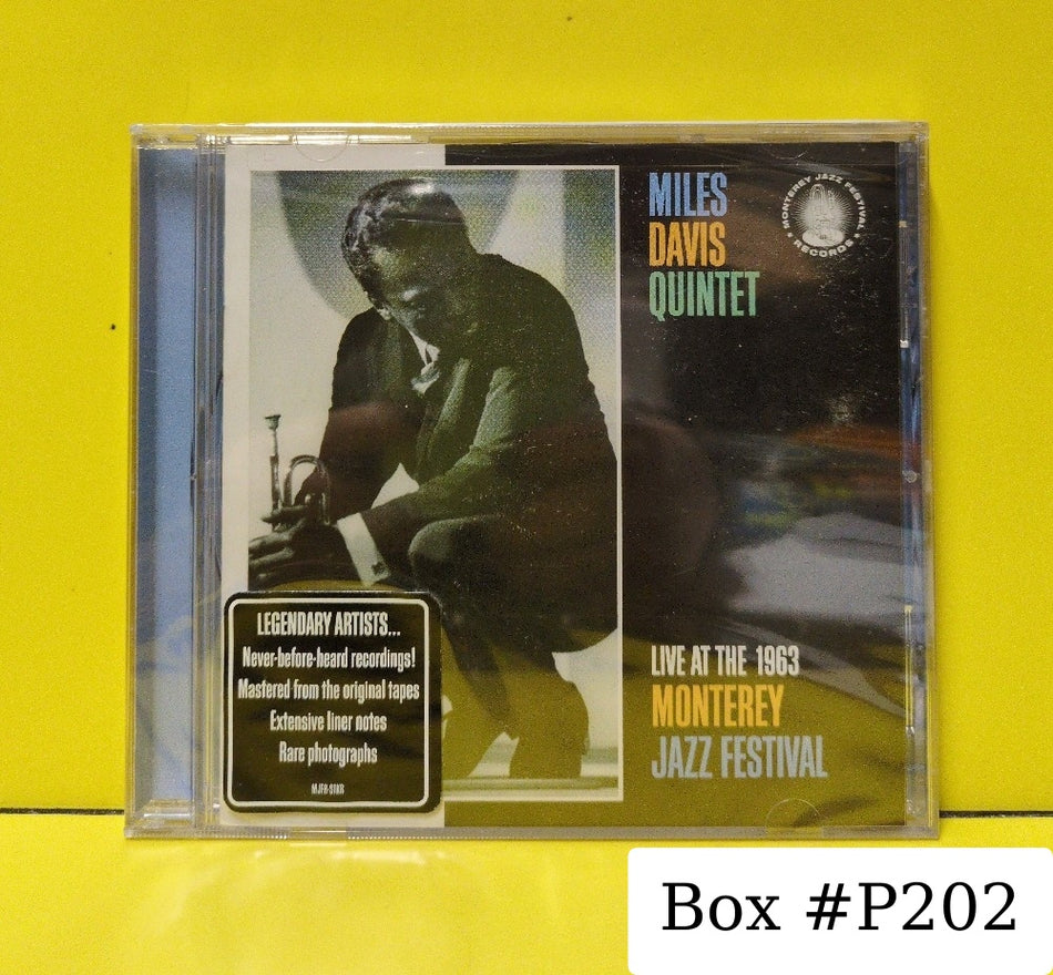Miles Davis Quintet - Live At The 1963 Monterey Jazz Festival - 2007 - MJFR-30310 - New - Sealed - CDs