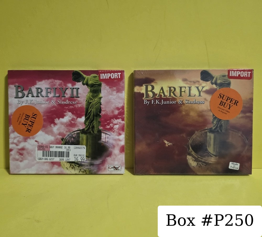 F. K. Junior & Sindress - Lot Of 2 Barfly & Barfly II - 2000 - New - Sealed - CDs