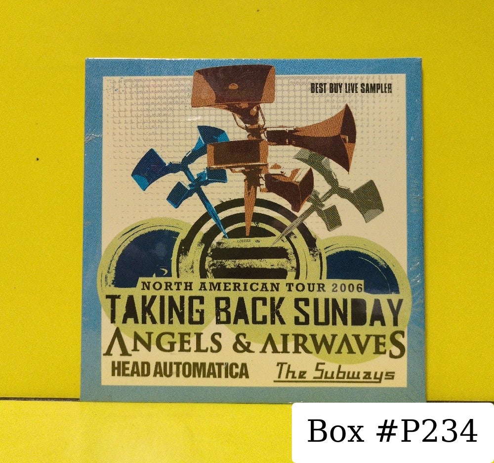 Taking Back Sunday, Angels & Airwaves, Head Automatica, The Subways - Best Buy Live Sampler - 2006 - PRO-CD-101830 - New - Sealed - CDs