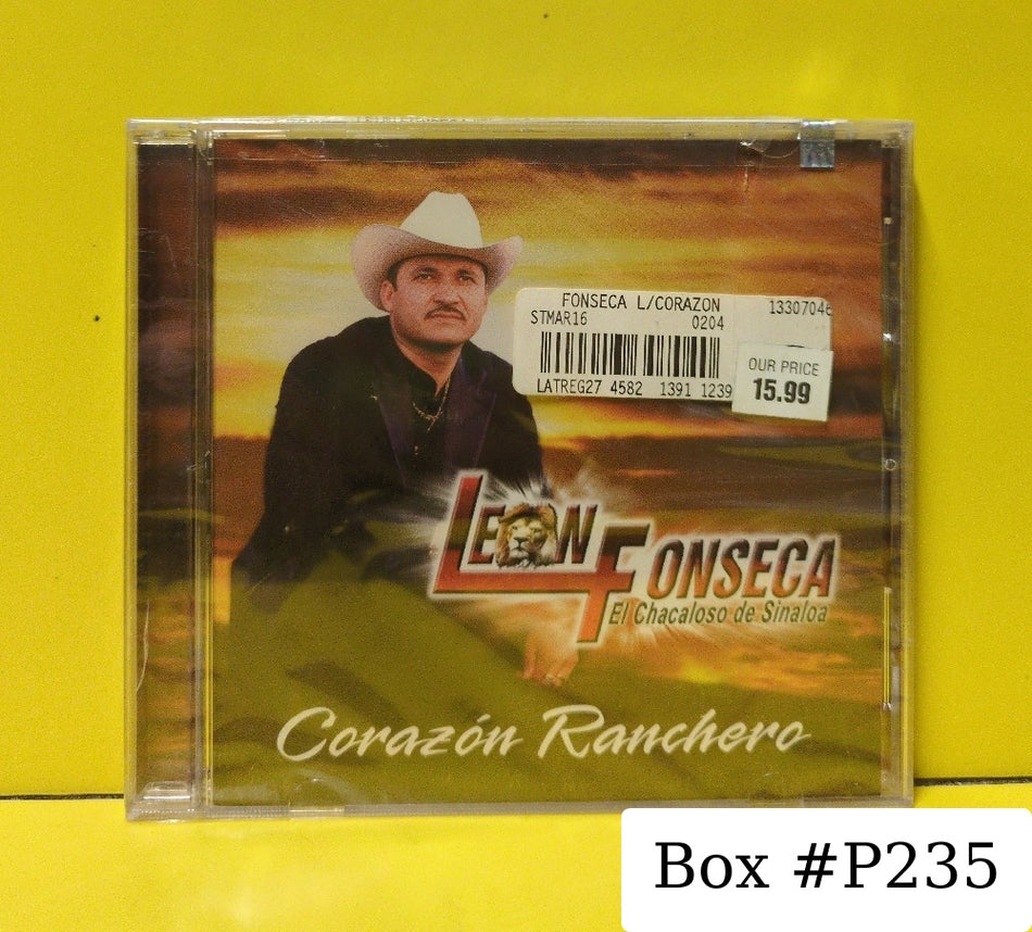 Leon Fonseca - Corazon Ranchero - 2004 - CMK-93365 - New - Sealed - CDs