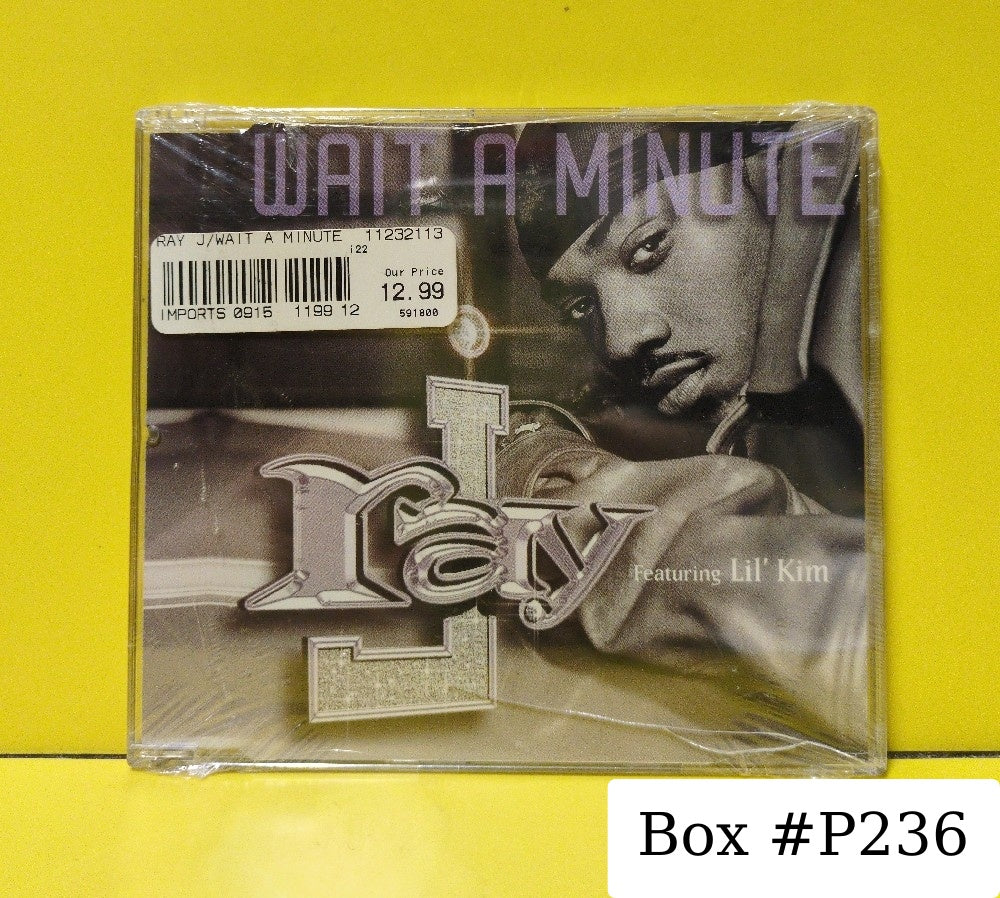 Ray J Featuring Lil' Kim - Wait A Minute - 2001 - 7567-85120-2 - New - Sealed - CDs - CD Single - Germany Import