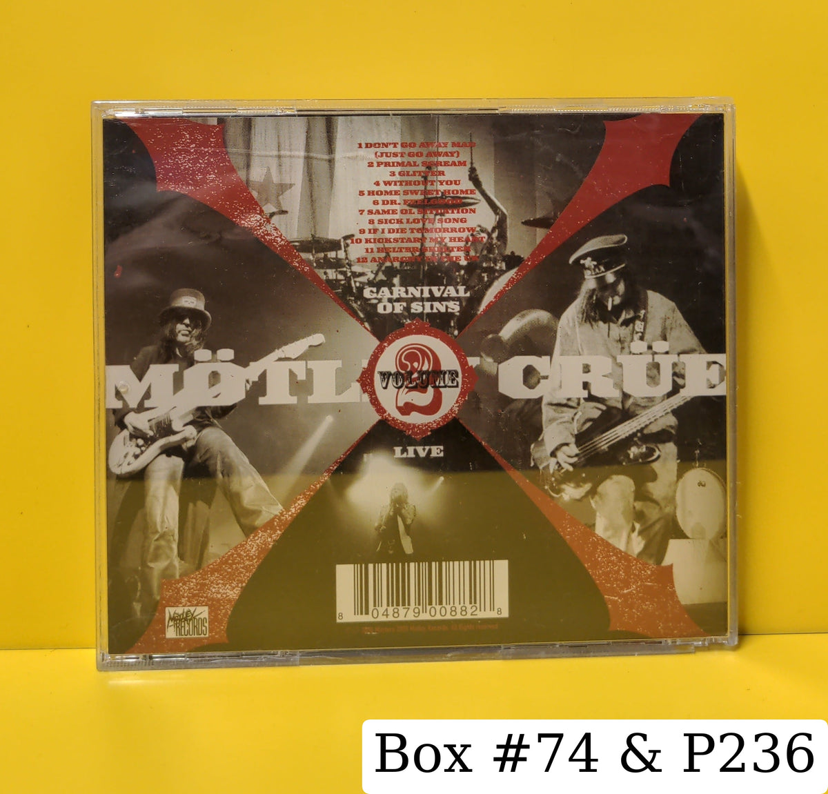 Mötley Crüe - Carnival Of Sins Live Vol. 2 - 2006 - New - New, NM - CDs