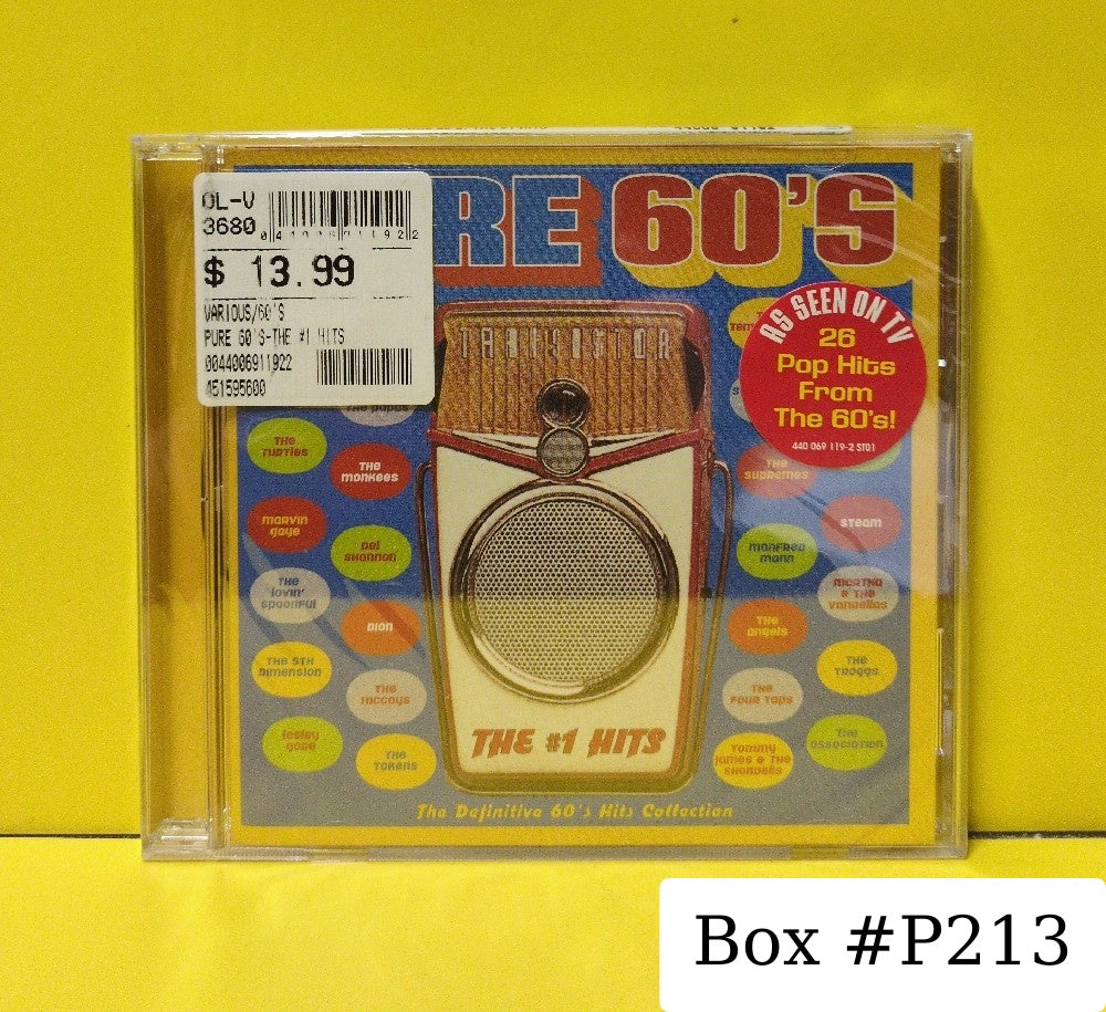 Various - Pure 60's: The #1 Hits - 2002 - 440 069 119-2 - New - Sealed - CDs