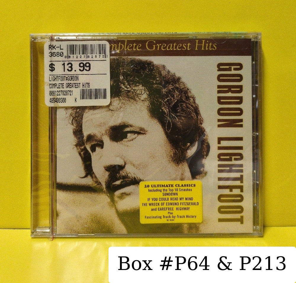 Gordon Lightfoot - Complete Greatest Hits - 2002 - R2 78287 - New - Sealed - CDs - Remastered