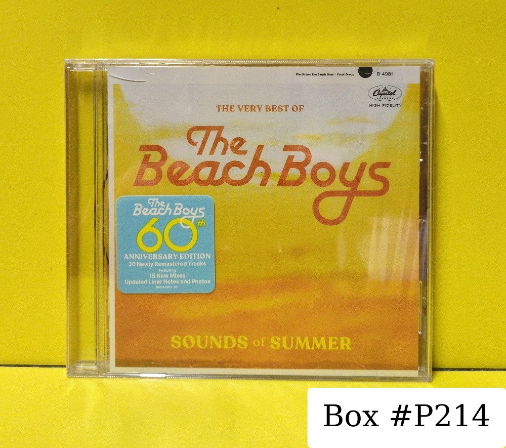 The Beach Boys - Sounds Of Summer (The Very Best Of The Beach Boys) - 2022 - B0034982-02 - New - Sealed - CDs - Reissue - 60th Anniversary Edition