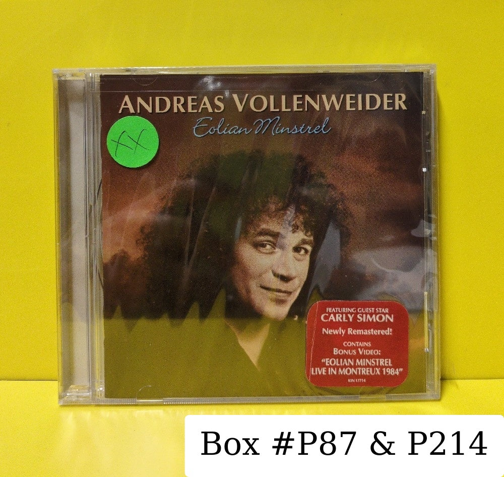 Andreas Vollenweider - Eolian Minstrel - 2008 - KIN 17714 - New - Sealed - CDs