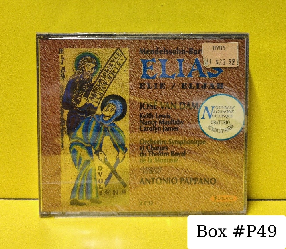 Mendelssohn, José van Dam, Keith Lewis, Nancy Maultsby, Carolyn James, Orchestre Et Choeurs Du Théâtre Royal De La Monnaie, Antonio Pappano - Elias - 1994 - UCD 16734/35 - New - Sealed - CDs - 2xCD - France Import