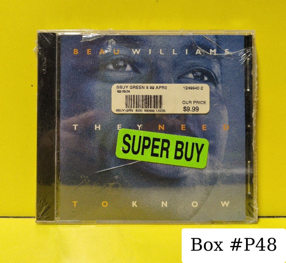 Beau Williams - They Need To Know - 1996 - ISD9601 - New - Sealed - CDs
