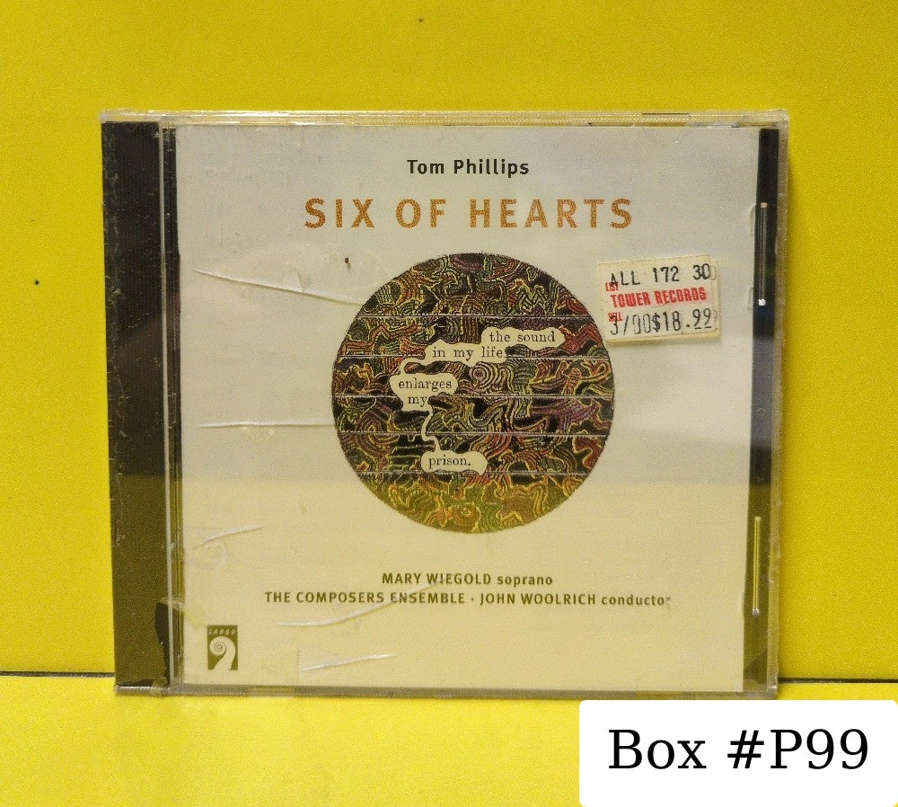 Tom Phillips - Six Of Hearts - 1997 - 5138 - New - Sealed - CDs - Germany Import