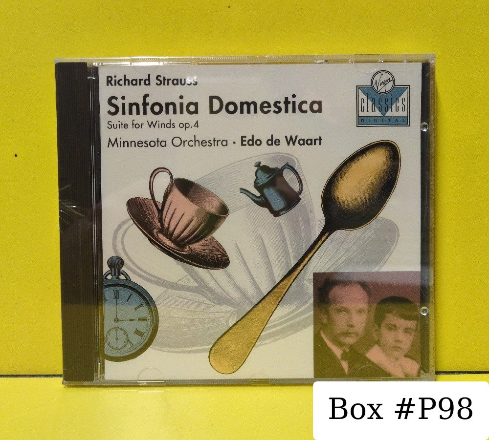 Richard Strauss, Minnesota Orchestra • Edo De Waart - Sinfonia Domestica • Suite For Winds - 1992 - VC 7 91492-2 - New - Sealed - CDs - European Import