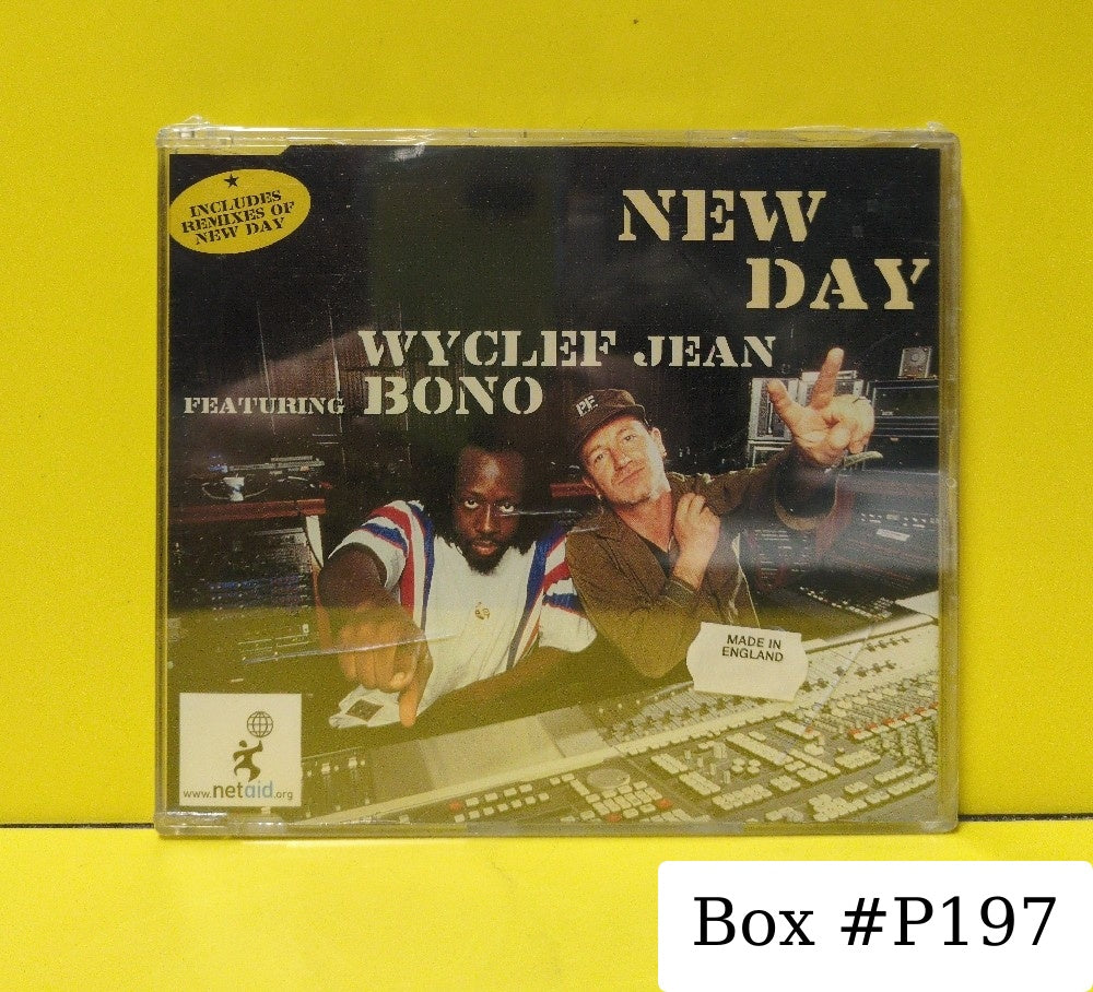 Wyclef Jean Featuring Bono - New Day - 1999 - 668212 5 - New - Sealed - CDs - CD Single - UK Import