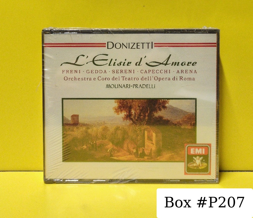 Donizetti - Molinari-Pradelli, Freni, Gedda, Sereni, Capecchi, Arena, Orchestra E Coro Del Teatro Dell'Opera Di Roma - L'Elisir D'Amore - 1988 - CMS 7 698972 - New - Sealed - CDs - 2xCD Set - Reissue