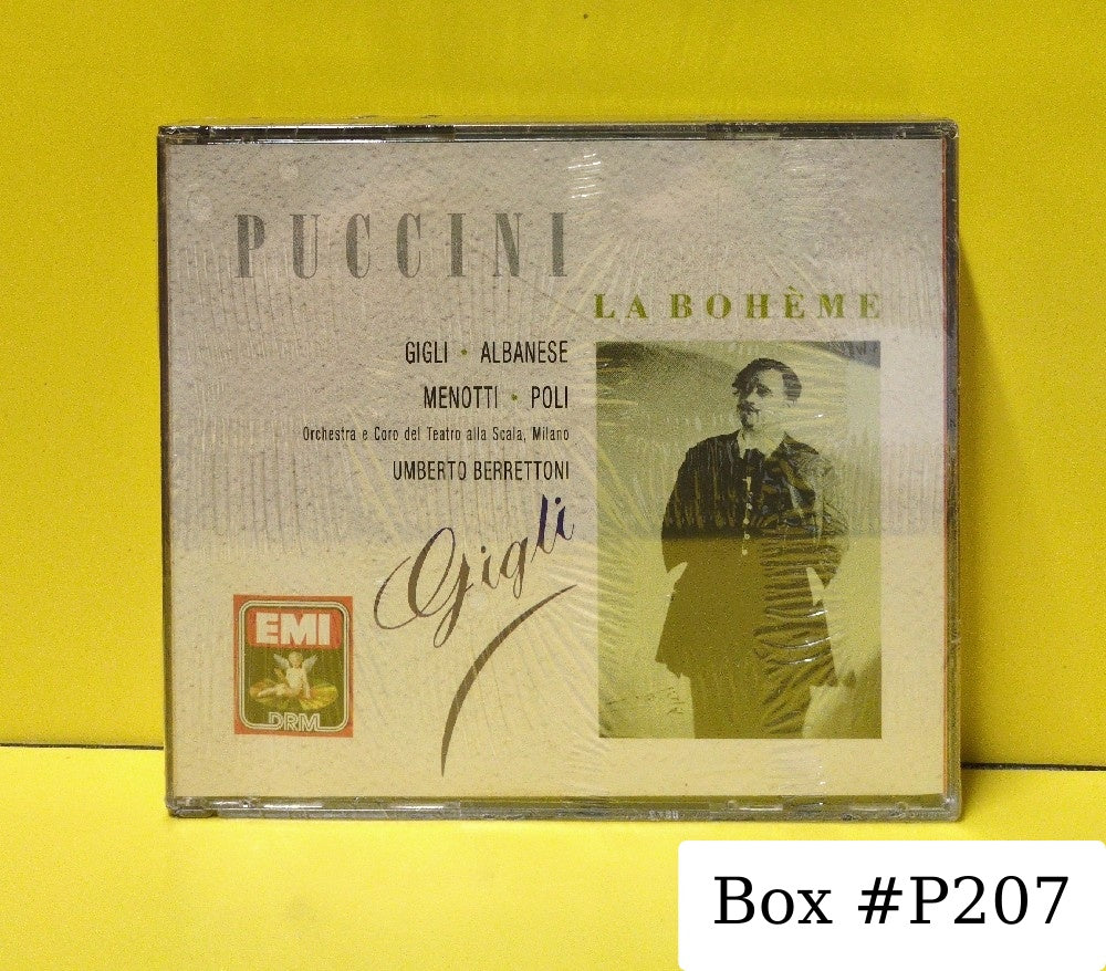 Puccini, Gigli, Alabnese, Menotti, Poli, Orchestra E Coro Del Teatro Alla Scala Di Milano, Umberto Berrettoni - La Boheme - 1990 - CHS 7 63335 2 - New - Sealed - CDs - 2xCD Set - Reissue - Remastered